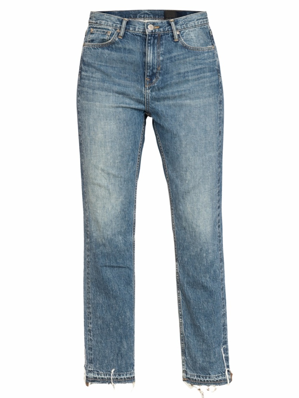 Vince raw hem straight jeans, size 4